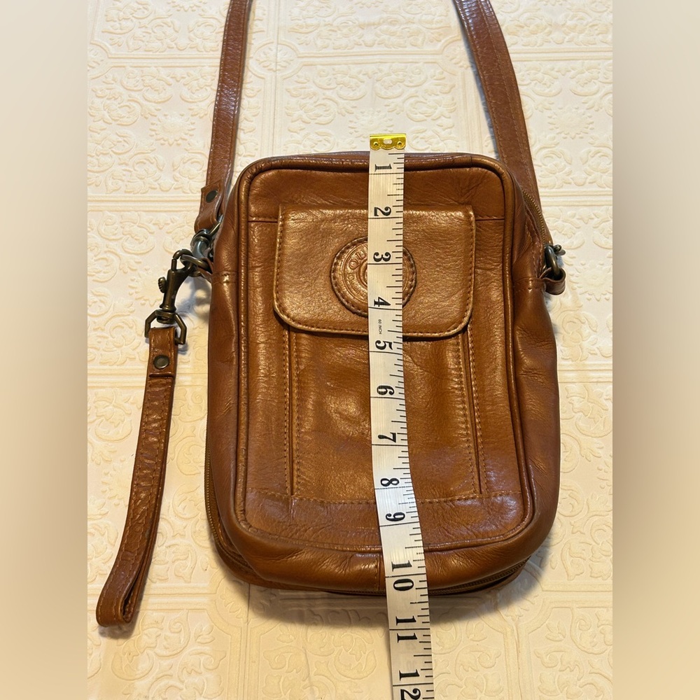 Brown Queros Colombian Genuine Leather Factory, Travel, Crossover Bag Purse - Picture 12 of 14